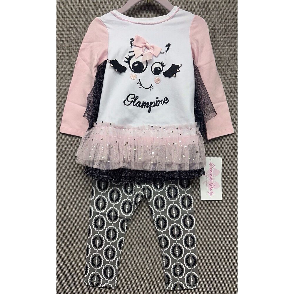 NEW BNWT Bonnie Jean Baby Halloween Outfit Clothes Vampire Size 18 Months 18M